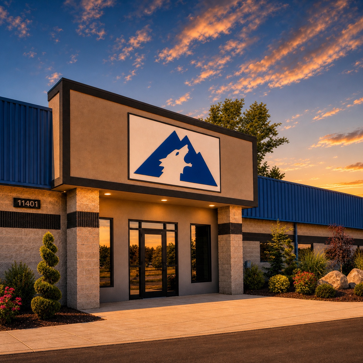 Stylized view of Sierra Lobo's Milan TDEC facility